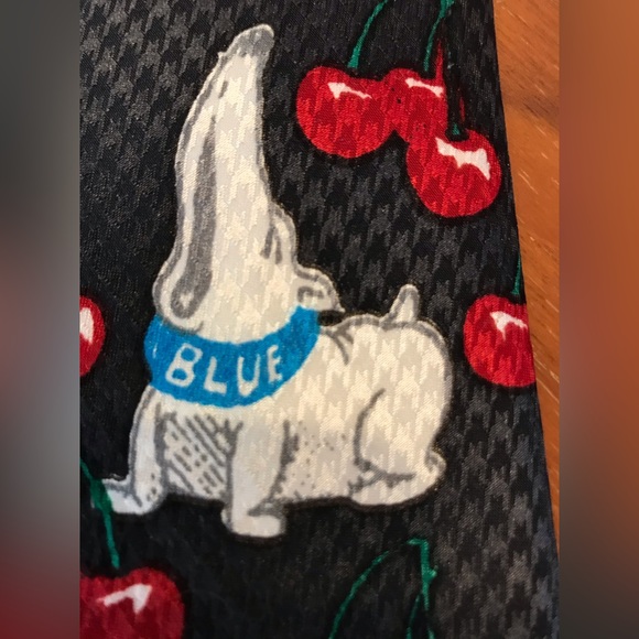 Cherry’s Blossom Don Cherry’s Dog Blue Necktie - Picture 3 of 7